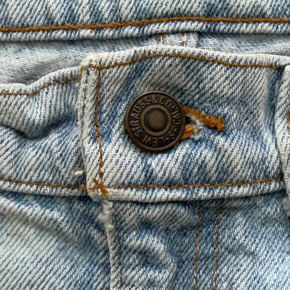 Vintage Levi's 550 33x32 Custom Painter Jeans - Picture 4 of 6